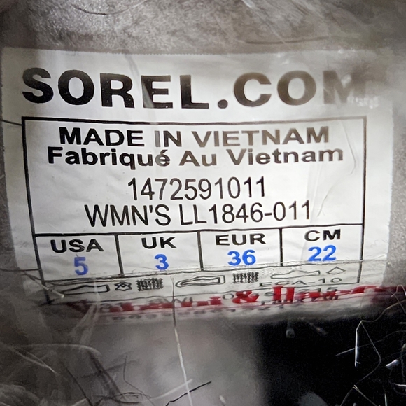 Sorel TOFINO II Waterproof Lace up Quilted Winter Boots size 5 - Picture 9 of 10